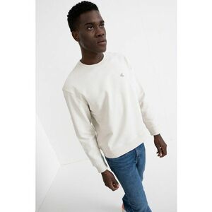 Bluza de trening din bumbac cu maneci usor cazute - Alb murdar imagine