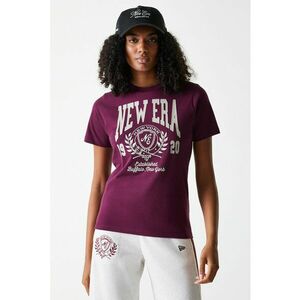 Tricou regular fit cu imprimeu logo - Visiniu imagine