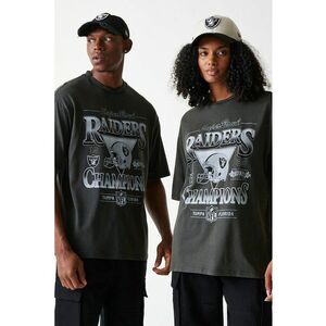 Tricou lejer unisex cu imprimeu grafic - Gri carbune imagine