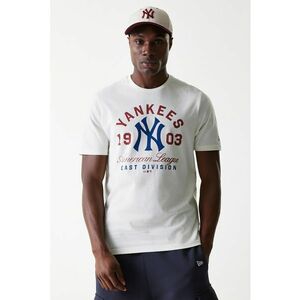 Tricou din bumbac New York Yankees MLB Wordmark - Alb imagine