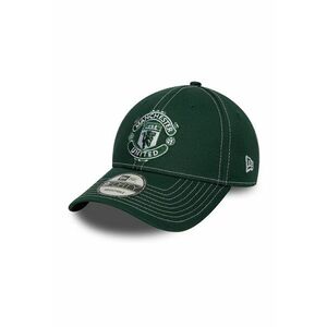 Sapca din bumbac cu imprimeu logo Manchester United - Verde inchis imagine