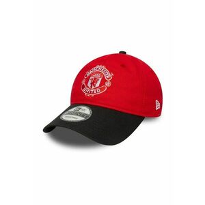 Sapca din bumbac cu imprimeu logo 940 Manchester United - Rosu/Negru imagine