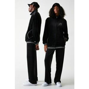 Pantaloni unisex lejeri de trening cu logo brodat - Negru imagine