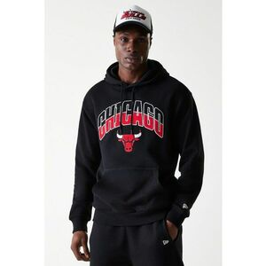 Hanorac cu buzunar kangaroo NBA Chicago Bulls - Rosu/Negru imagine