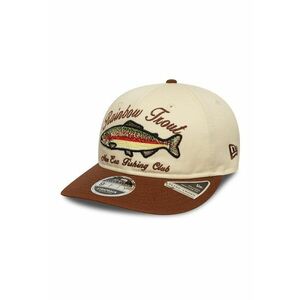 Sapca cu broderie si cozoroc plat 9Fifty - Maro/Bej imagine