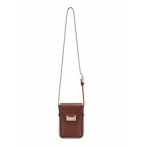 Geanta crossbody de piele - Maro cognac imagine