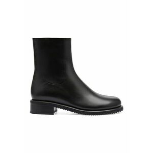 Ghete de piele cu fermoar - Negru imagine