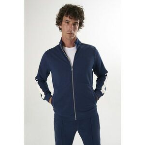 Bluza de trening din bumbac cu fermoar - Bleumarin imagine