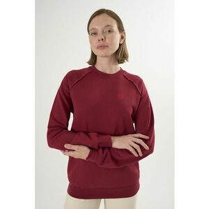 Bluza lejera de trening din bumbac cu maneci raglan - Rosu imagine