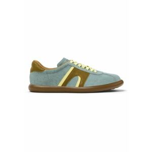 Pantofi sport de piele 27213 Pelotas Soller - Albastru prafuit/Galben pal imagine