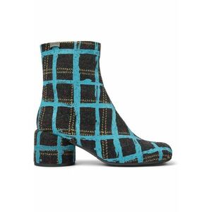 Botine Niki 1557 din material textil - Gri/Albastru imagine