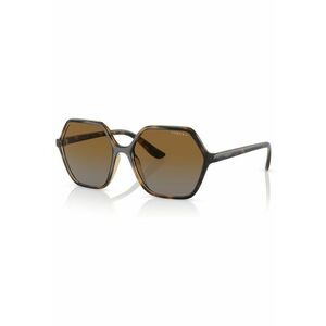 Ochelari de soare hexagonali - Maro inchis imagine
