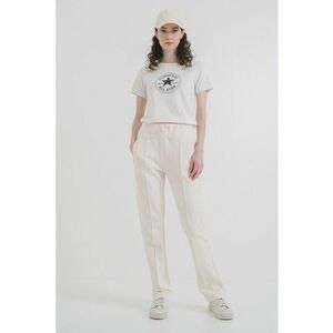 Tricou de bumbac cu logo - Negru/Alb murdar imagine