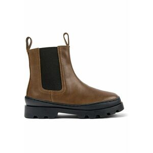 Ghete din piele cu fermoar Brutus 8537 - Maro imagine