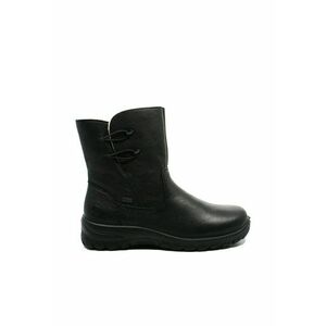 Ghete comode - negre - din piele naturala granulata - Negru imagine