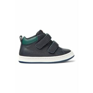 Pantofi sport din piele cu inchidere velcro - Albastru ultramarin imagine