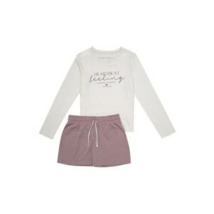 Pijamale de dama bumbac - alb imagine