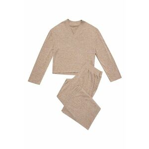 Pijamale de dama tricot bej imagine