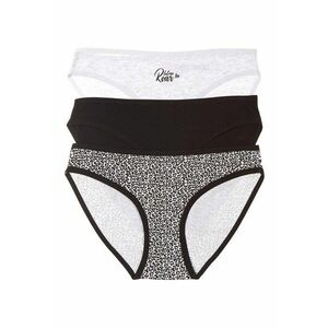 Set 2 perechi de chiloti Mi-Mi - Esotiq - Bumbac - pentru femei - Gri/Negru imagine
