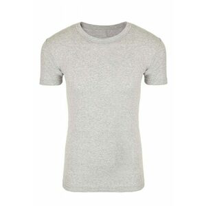 Tricou de barbati pentru maneci scurte gri - Gri imagine