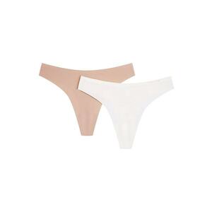 Chiloti stringi Pearls set de 2 Bej - crem - Multicolor imagine