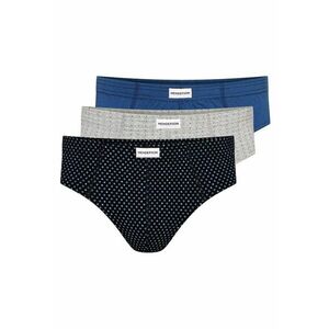 Chiloti barbati Classic set de 3 perechi albastru - bleumarin - gri XXL - Multicolor imagine