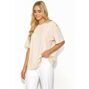 Tricou supradimensionat cu maneci cazute - imagine
