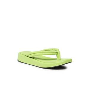 Papuci dama - 300349427 - Piele naturala - Verde - Verde imagine