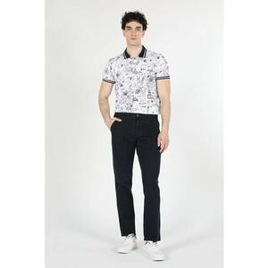 Pantaloni De Barbati Albastru Marin Regular Fit imagine