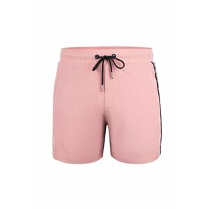Pantaloni scurti de baie cu logo lateral si buzunare cu fermoar Seabeat 28987 - Roz imagine