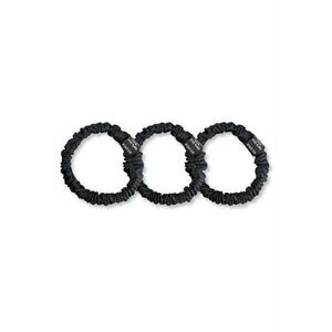 Set de elastice de par din matase - 3 piese - Negru imagine