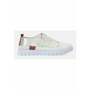 Pantofi sport din piele cu cusaturi decorative imagine