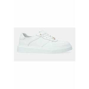 Pantofi sport din piele cu perforatii in partea din fata imagine