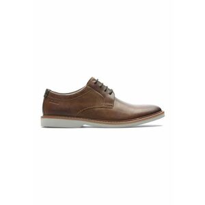 Pantofi derby din piele cu varf rotund Atticus - Maro scortisoara imagine