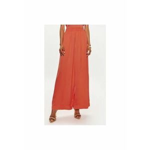 Pantaloni dama - 304423529 - Viscoza - Portocaliu - Portocaliu imagine