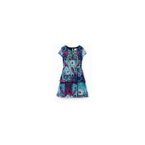 Rochie fete - 302007325 - Viscoza - 110-116 CM - Multicolor imagine