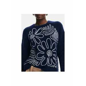 Pulover dama - 304477669 - Acril/Poliester - Albastru - Albastru imagine