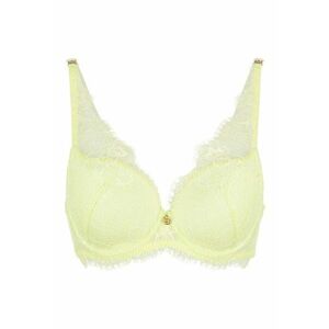 Sutien triunghiular de dantela - Galben imagine