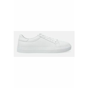 Pantofi sport de piele cu imprimeu uni - imagine