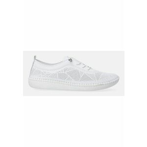 Pantofi de piele cu detalii perforate imagine