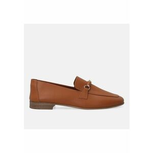 Pantofi loafer de piele cu garnitura decorativa imagine