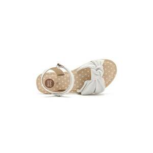 Sandale din piele cu inchidere velcro Wareham - Alb imagine