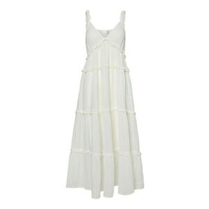 Rochie din amestec de in si bumbac organic - Alb imagine