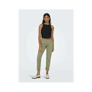 Pantaloni dama 15218519 - Bumbac - Verde - Verde imagine