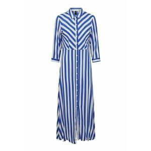 Camasa stil rochie dama 26022663 - Viscoza - Albastru - Albastru imagine