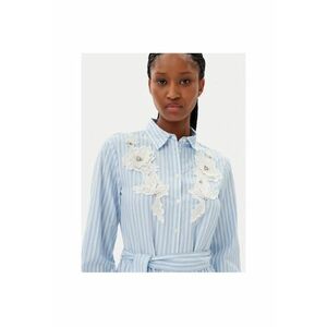 Camasa stil rochie dama 511FD15026 - Poliester/Bumbac - Albastru deschis - Albastru deschis imagine