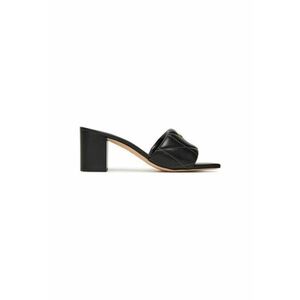 Slapi dama - CAS87 - Piele naturala - Negru imagine