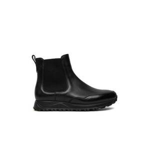 Botine cu glezna joasa pentru barbati FU1242.AL0TICNBA - Piele naturala - Negru - Negru imagine