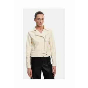 Jacheta dama piele ecologica - ecru imagine