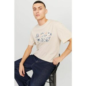 Tricou cu imprimeu logo Essentials - Maro nisip imagine